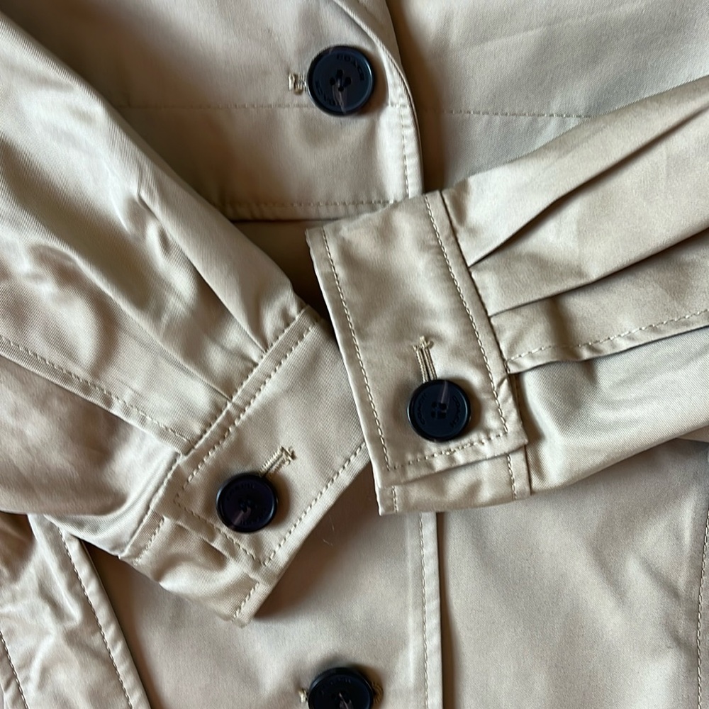 COACH NWT Classic Khaki Quilted Trench Coat size XS - Picture 12 of 16